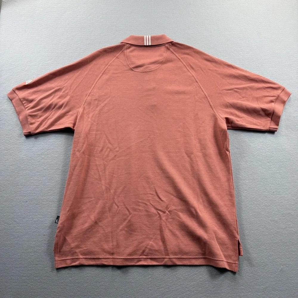 Adidas Climalite Polo Shirt Mens Medium Pink Short Sleeve Golf‎ Performance New